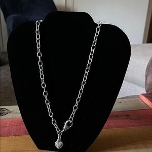 Judith Ripka 9.25 Necklace with Reversible Double-Sided Pendant.